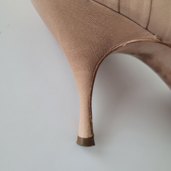 Prada Nude Heel Shoe Neiman Marcus Size 40 - Picture 10 of 17